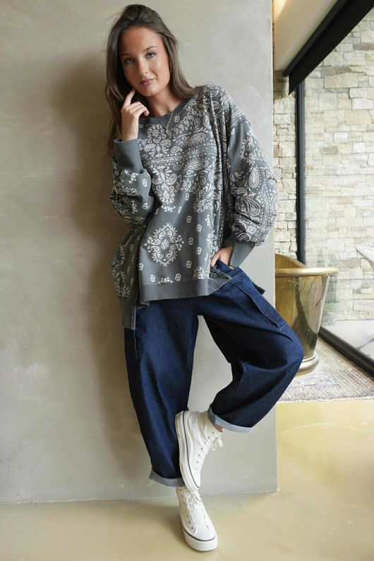 Juno Soft-Stretch Barrel Jean Dark Denim /50 =